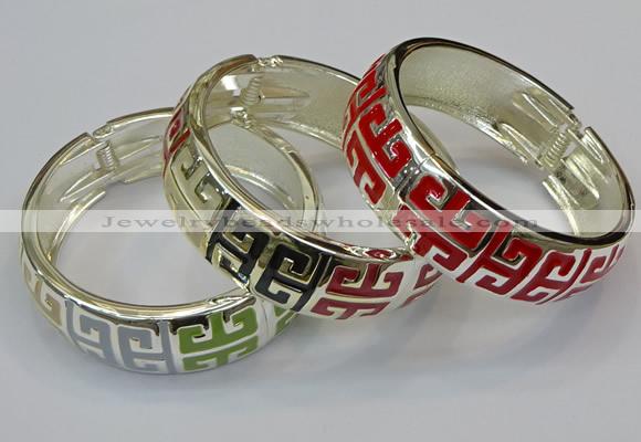 CEB163 20mm width gold plated alloy with enamel bangles wholesale