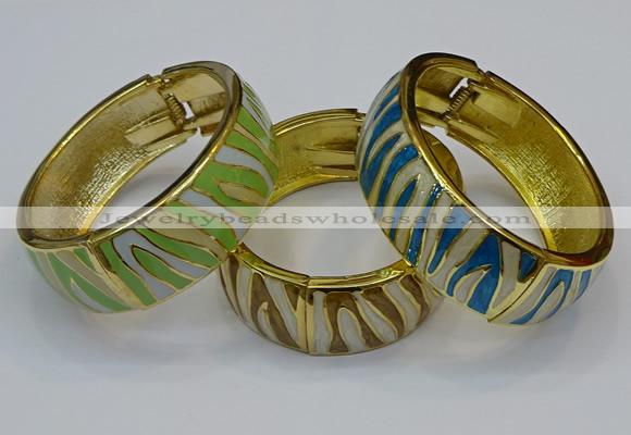 CEB167 20mm width gold plated alloy with enamel bangles wholesale