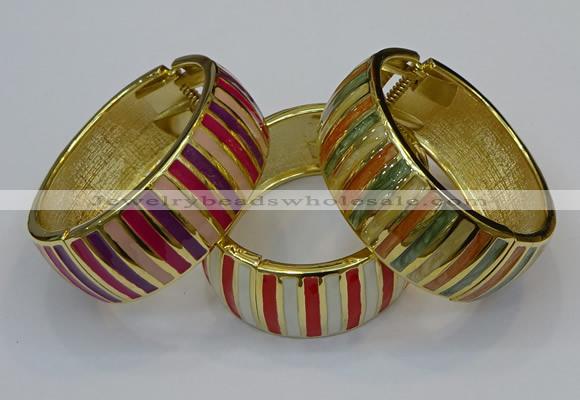 CEB170 25mm width gold plated alloy with enamel bangles wholesale