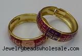 CEB171 18mm width gold plated alloy with enamel bangles wholesale