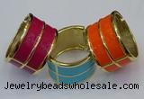 CEB187 38mm width gold plated alloy with enamel bangles wholesale