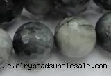 CEE25 15.5 inches 20mm faceted round eagle eye jasper beads wholesale