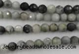 CEE351 15.5 inches 6mm faceted round eagle eye jasper beads