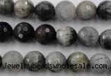 CEE354 15.5 inches 12mm faceted round eagle eye jasper beads