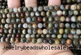 CEE524 15.5 inches 6mm round eagle eye jasper beads wholesale