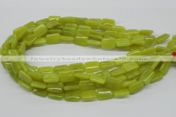 CEJ04 15.5 inches 13*18mm rectangle lemon jade beads wholesale