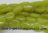 CEJ05 15.5 inches 10*14mm oval lemon jade beads wholesale