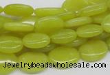 CEJ06 15.5 inches 12*16mm oval lemon jade beads wholesale