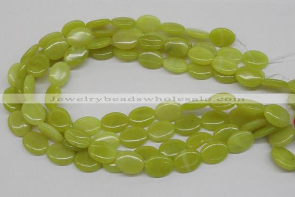 CEJ07 15.5 inches 15*20mm oval lemon jade beads wholesale