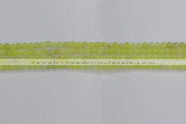 CEJ200 15.5 inches 4mm round lemon jade beads wholesale