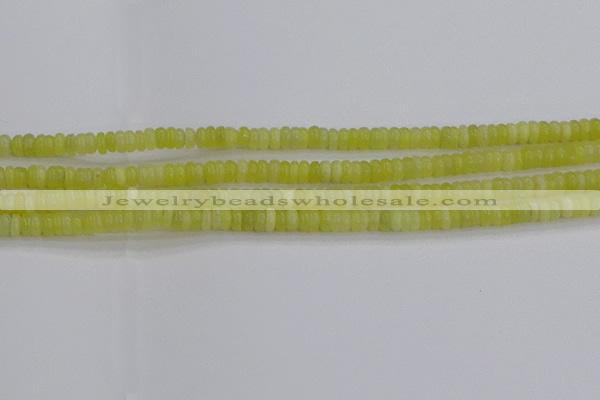 CEJ210 15.5 inches 2*4mm rondelle lemon jade beads wholesale