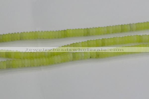 CEJ211 15.5 inches 2*6mm rondelle lemon jade beads wholesale