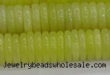 CEJ213 15.5 inches 2*10mm rondelle lemon jade beads wholesale