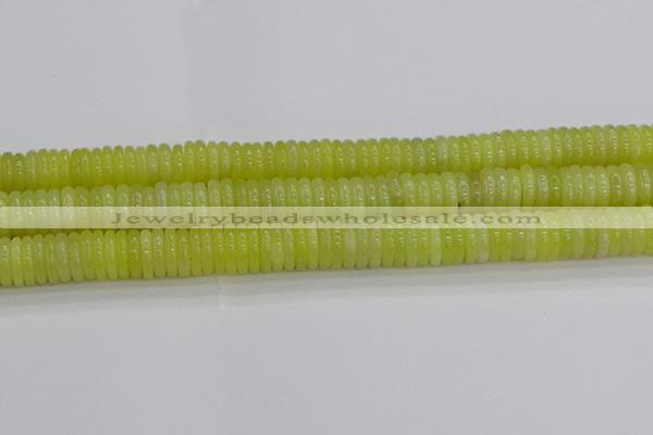 CEJ213 15.5 inches 2*10mm rondelle lemon jade beads wholesale