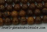 CEJ300 15.5 inches 4mm round elephant skin jasper beads wholesale