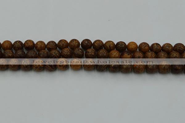 CEJ303 15.5 inches 10mm round elephant skin jasper beads wholesale