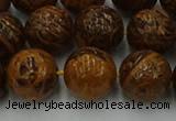 CEJ305 15.5 inches 14mm round elephant skin jasper beads wholesale