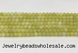 CEJ351 15.5 inches 6mm round lemon jade beads wholesale