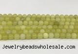 CEJ352 15.5 inches 8mm round lemon jade beads wholesale