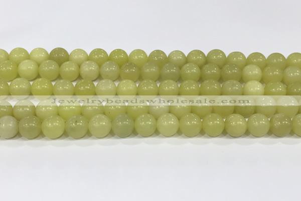 CEJ353 15.5 inches 10mm round lemon jade beads wholesale