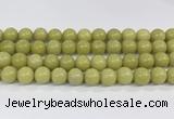 CEJ355 15.5 inches 14mm round lemon jade beads wholesale