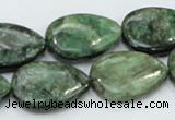 CEM08 15.5 inches 18*25mm flat teardrop emerald gemstone beads