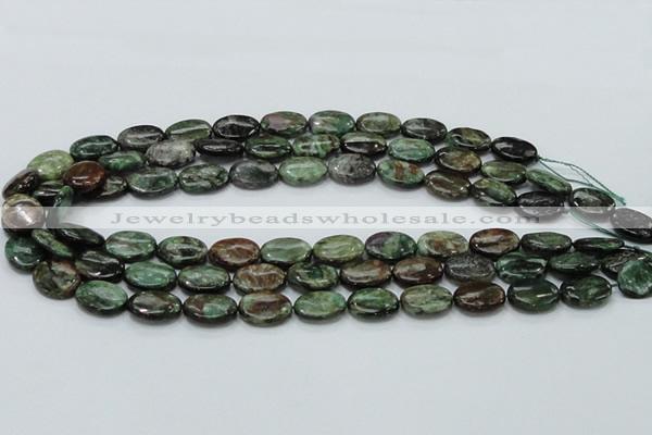 CEM14 15.5 inches 12*16mm oval emerald gemstone beads wholesale