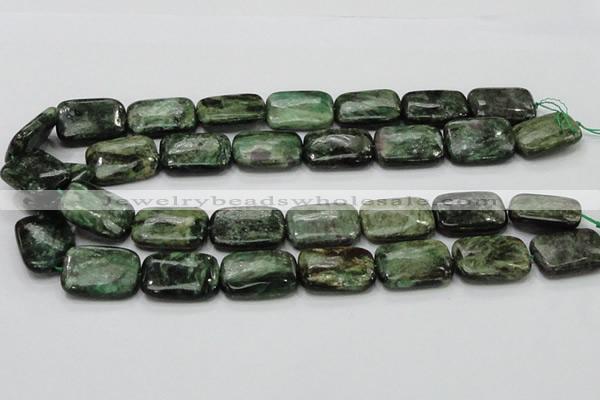 CEM20 15.5 inches 18*25mm rectangle emerald gemstone beads wholesale