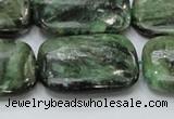 CEM21 15.5 inches 22*30mm rectangle emerald gemstone beads wholesale