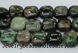 CEM22 15.5 inches 10*10mm square emerald gemstone beads wholesale