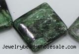 CEM23 15.5 inches 30*30mm diamond emerald gemstone beads wholesale