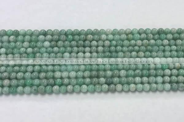 CEM55 15.5 inches 4mm round emerald gemstone beads wholesale