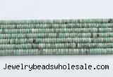 CEM70 15.5 inches 3.5*7mm rondelle emerald gemstone beads