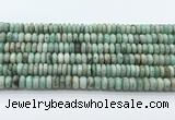 CEM71 15.5 inches 4.5*8mm rondelle emerald gemstone beads