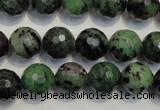 CEP108 15.5 inches 12mm faceted round epidote gemstone beads