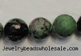 CEP110 15.5 inches 16mm faceted round epidote gemstone beads