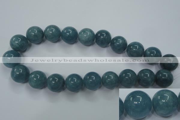 CEQ09 15.5 inches 20mm round blue sponge quartz beads wholesale