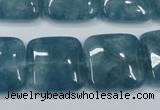 CEQ166 15.5 inches 20*20mm square blue sponge quartz beads