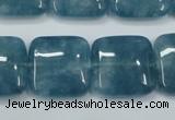 CEQ167 15.5 inches 25*25mm square blue sponge quartz beads