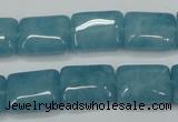 CEQ172 15.5 inches 12*16mm rectangle blue sponge quartz beads