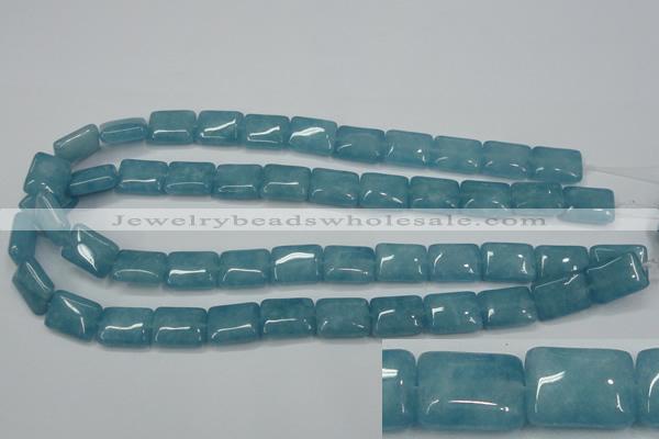 CEQ172 15.5 inches 12*16mm rectangle blue sponge quartz beads