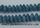 CEQ24 15.5 inches 6*10mm rondelle blue sponge quartz beads