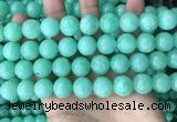 CEQ304 15.5 inches 12mm round green sponge quartz beads