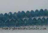 CEQ33 15.5 inches 5*8mm faceted rondelle blue sponge quartz beads