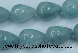 CEQ47 15.5 inches 13*18mm teardrop blue sponge quartz beads