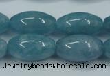 CEQ66 15.5 inches 13*23mm rice blue sponge quartz beads