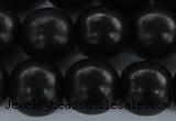 CEY08 15.5 inches 18mm round black ebony wood beads wholesale