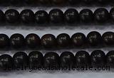 CEY51 15.5 inches 6mm round ebony wood beads wholesale