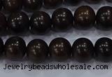 CEY52 15.5 inches 8mm round ebony wood beads wholesale