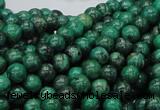 CFA67 15.5 inches 8mm round green chrysanthemum agate beads